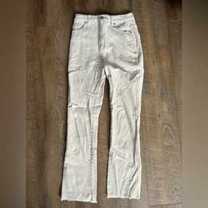 Forever 21 High-Rise Vintage Tan Corduroy Flare Pants